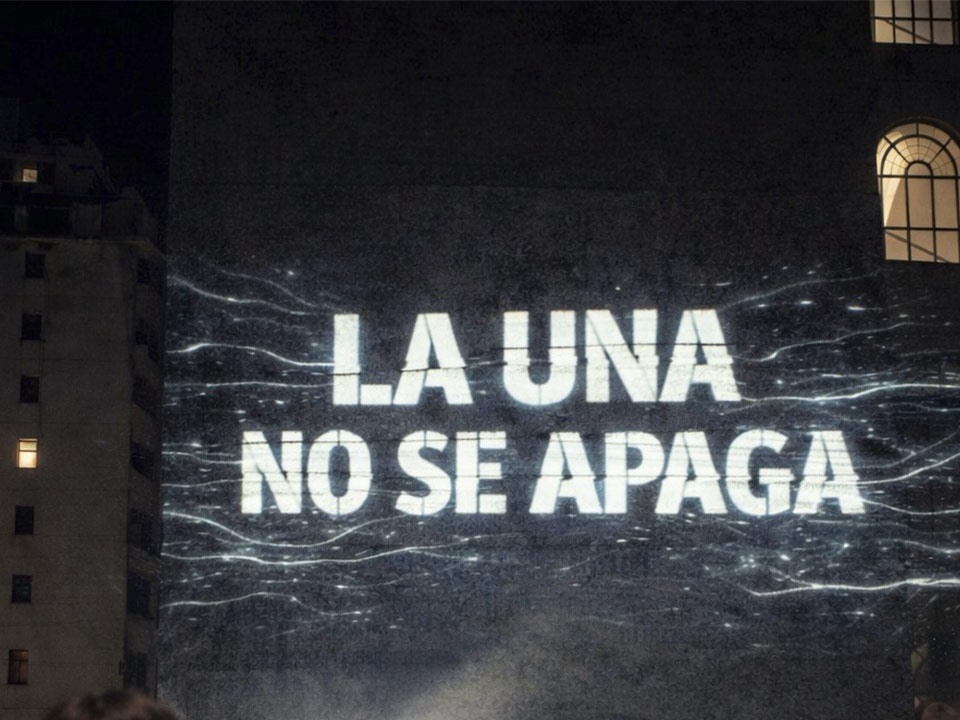 Proyectorazo en defensa de la universidad pública